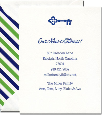 Boatman Geller - Key Letterpress Invitations/Announcements