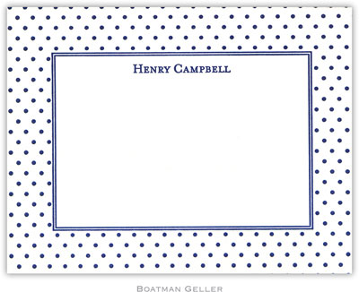 Boatman Geller - Swiss Dot Blue Letterpress Stationery/Thank You Notes Boatman Geller - Swiss Dot Blue Letterpress Stationery/Thank You Notes