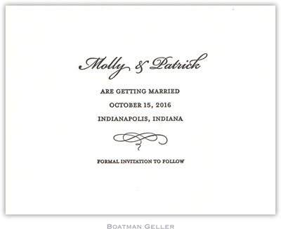 Boatman Geller - Simply Elegant #2 Letterpress Invitations/Announcements