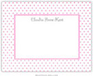 Boatman Geller - Swiss Dot Pink Letterpress Stationery/Thank You Notes