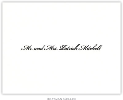 Boatman Geller - Simply Elegant #1 Letterpress Stationery/Thank You Notes