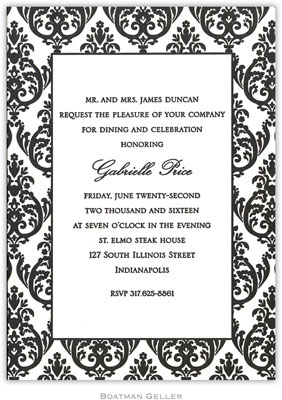 Boatman Geller - Madison Border Medium-Sized Letterpress Invitations/Announcements