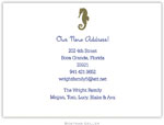 Boatman Geller - Simply Elegant Seahorse Medium-Sized Letterpress Invitations/Announcements
