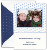 Letterpress Holiday Photo Mount Card (Small Snowflake) by Boatman Geller