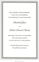 Boatman Geller - Grand Border Large-Sized Letterpress Invitations/Announcements