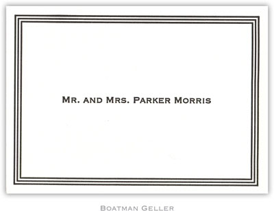Boatman Geller - Grand Border Petite-Sized Letterpress Folded Notes