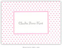 Boatman Geller - Swiss Dot Pink Petite-Sized Letterpress Folded Notes