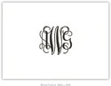 Boatman Geller - Simply Elegant Monogram Petite-Sized Letterpress Folded Notes