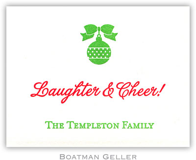 Boatman Geller - Ornament Letterpress Calling Cards/Gift Enclosure Cards