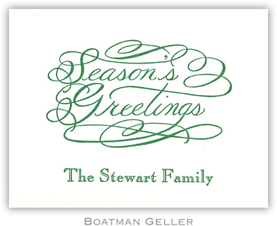 Boatman Geller - Season's Greetings Letterpress Calling Cards/Gift Enclosure Cards