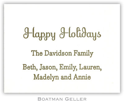Boatman Geller - Simply Elegant #1 Letterpress Calling Cards/Gift Enclosure Cards
