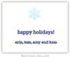 Boatman Geller - Snowflake Letterpress Calling Cards/Gift Enclosure Cards