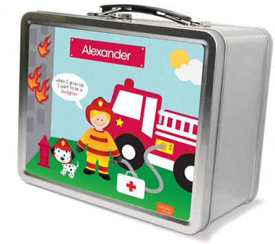 Spark & Spark Lunch Box - Call A Firefighter (Blonde Boy)