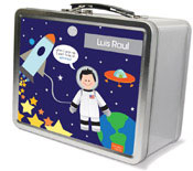 Spark & Spark Lunch Box - Fly To The Moon (Black Hair Boy)
