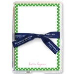 Boatman Geller Memo Sheets with Acrylic Holders - Polka Dot Green