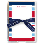 Boatman Geller Memo Sheets with Acrylic Holders - Espadrille Nautical