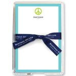 Boatman Geller Memo Sheets with Acrylic Holders - Peace Sign