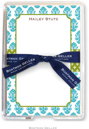 Boatman Geller Memo Sheets with Acrylic Holders - Beti Teal