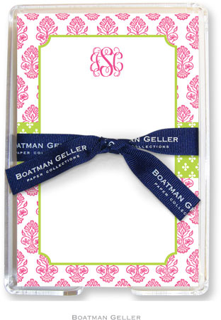 Boatman Geller Memo Sheets with Acrylic Holders - Beti Pink
