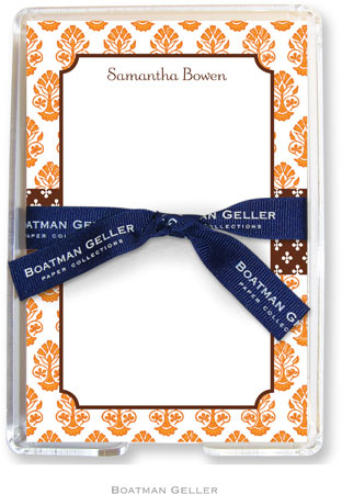 Boatman Geller Memo Sheets with Acrylic Holders - Beti Orange