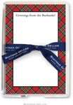 Boatman Geller Memo Sheets with Acrylic Holders - Red Plaid