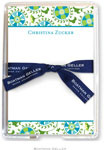 Boatman Geller Memo Sheets with Acrylic Holders - Suzani Teal