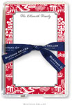 Boatman Geller Memo Sheets with Acrylic Holders - Chinoiserie Red