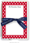 Boatman Geller Memo Sheets with Acrylic Holders - Polka Dot Cherry