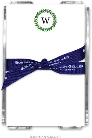 Boatman Geller Memo Sheets with Acrylic Holders - Wreath