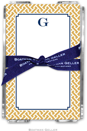 Boatman Geller Memo Sheets with Acrylic Holders - Stella Gold
