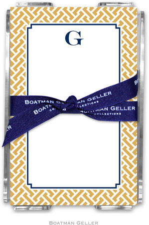 Boatman Geller Memo Sheets with Acrylic Holders - Stella Gold Boatman Geller Memo Sheets with Acrylic Holders - Stella Gold
