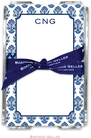 Boatman Geller Memo Sheets with Acrylic Holders - Beti Navy