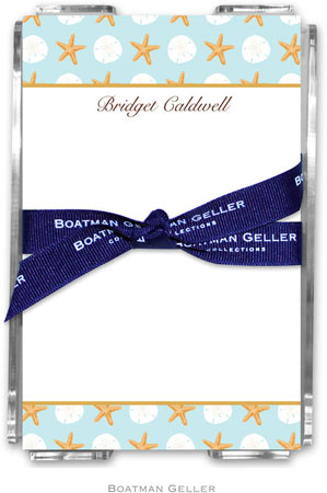 Boatman Geller Memo Sheets with Acrylic Holders - Seashore Boatman Geller Memo Sheets with Acrylic Holders - Seashore