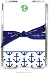 Boatman Geller Memo Sheets with Acrylic Holders - Anchors Navy