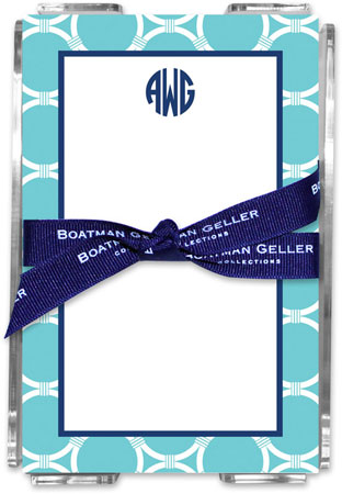 Boatman Geller - Create-Your-Own Memo Sheets With Acrylic Holder (Bamboo Rings)