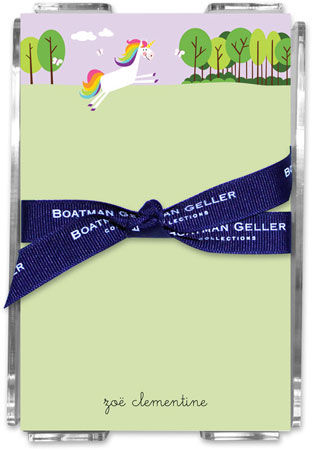 Boatman Geller Memo Sheets with Acrylic Holders - Unicorn Boatman Geller Memo Sheets with Acrylic Holders - Unicorn