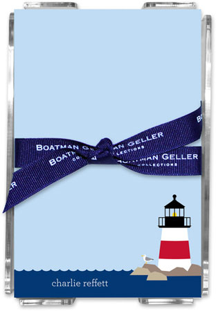 Boatman Geller Memo Sheets with Acrylic Holders - Lighthouse