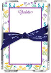 Boatman Geller Memo Sheets with Acrylic Holders - Flower Fields Purple