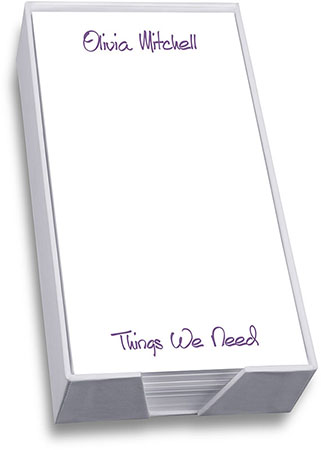 Highland List with Holder by Embossed Graphics Highland List with Holder by Embossed Graphics