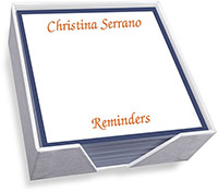 Highland Memo Square with Border & Holder by Embossed Graphics