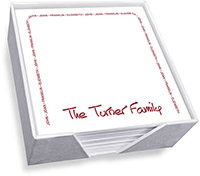 Family Arch Memo Square with Holder by Embossed Graphics