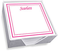 Hawthorn Memo Square with Holder by Embossed Graphics