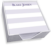 Banded Memo Square with Holder by Embossed Graphics