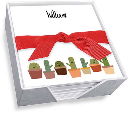 Cactus Family Memo Square by Embossed Graphics Cactus Family Memo Square by Embossed Graphics