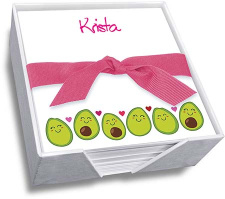 Avocado Family Memo Square by Embossed Graphics Avocado Family Memo Square by Embossed Graphics