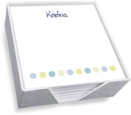 Bullseye Memo Square with Holder by Embossed Graphics Bullseye Memo Square with Holder by Embossed Graphics