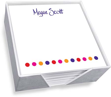 Polka Dots Memo Square by Embossed Graphics Polka Dots Memo Square by Embossed Graphics