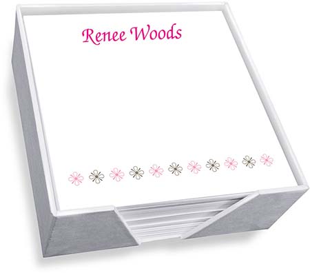 Flower Power Memo Square by Embossed Graphics