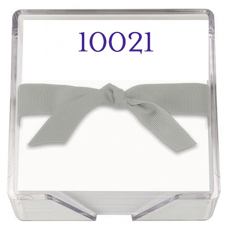 Brookland Zip Code Memo Square with Holder by Embossed Graphics