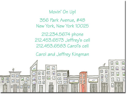 Blue Mug Designs Moving Cards - Cityscape Blue Mug Designs Moving Cards - Cityscape